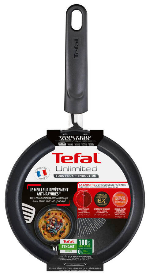 PANVICA  30 cm  - čierna, Basics, kov (30cm) - Tefal