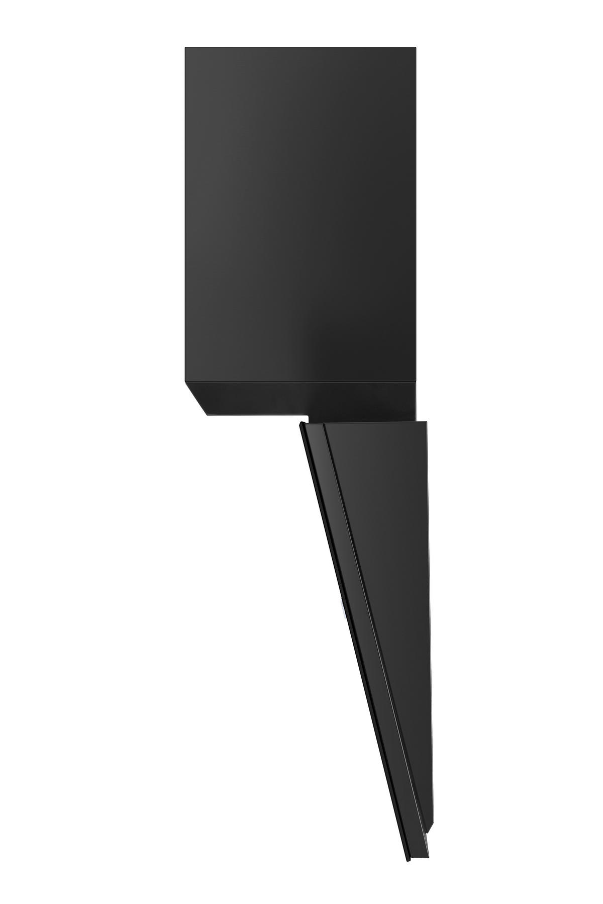 DUNSTABZUGSHAUBE WS49-90B  - Schwarz, Basics, Glas/Metall - PKM