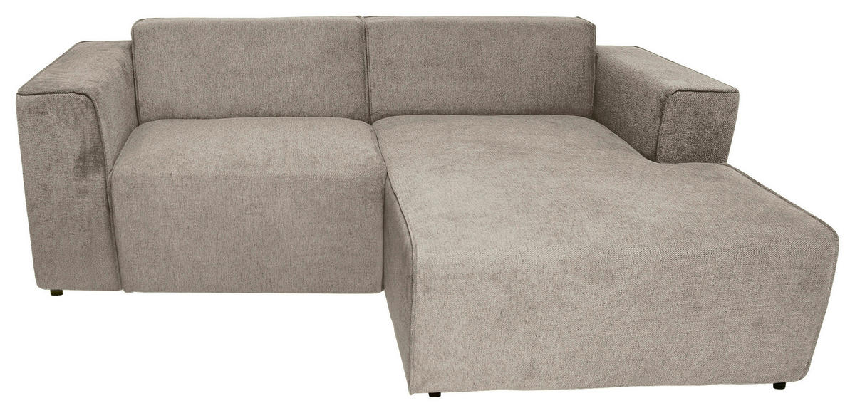 ECKSOFA Taupe Struktur  - Taupe/Graubraun, Design, Kunststoff/Textil (234/161cm) - P & B