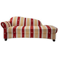 OTTOMANE in Mikrofaser Rot  - Wengefarben/Rot, Konventionell, Holz/Textil (86/84/190cm) - Livetastic