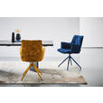 ARMLEHNSTUHL  in Eisen Chenille  - Blau, LIFESTYLE, Textil/Metall (59,5/90,5/62,5cm) - Novel