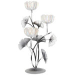 TEELICHTHALTER  - Klar/Silberfarben, LIFESTYLE, Glas/Metall (23,5/45/18,5cm) - Ambia Home