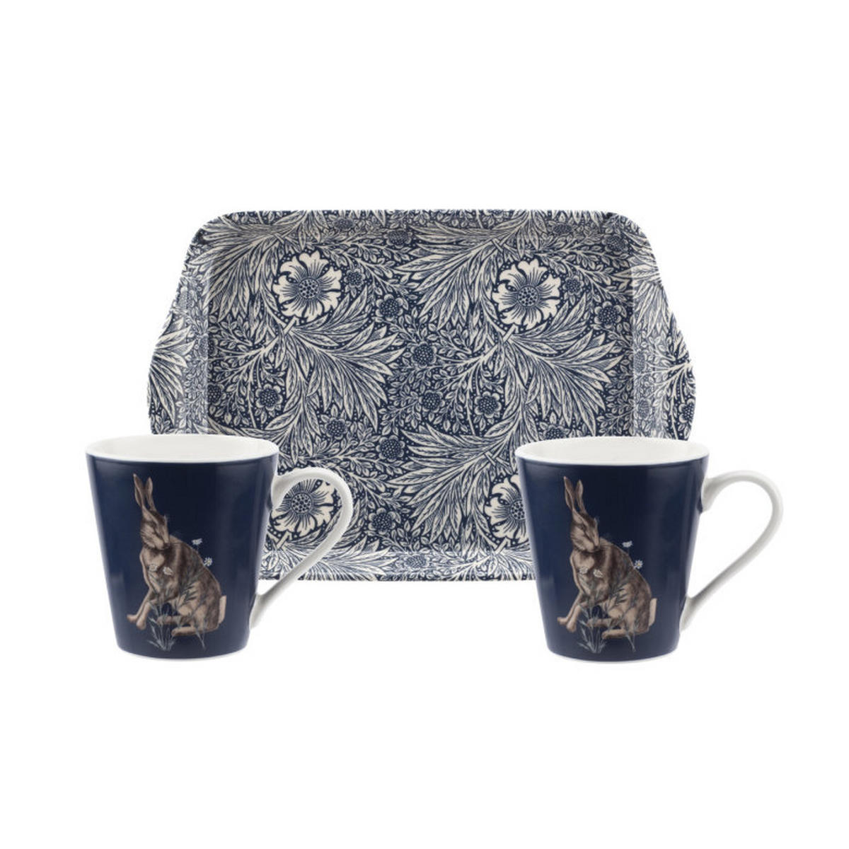 SET KAFFEMUGGAR William Morris 3 delar  - grön/blå, Design, plast/keramik (18ml) - Morris & Co