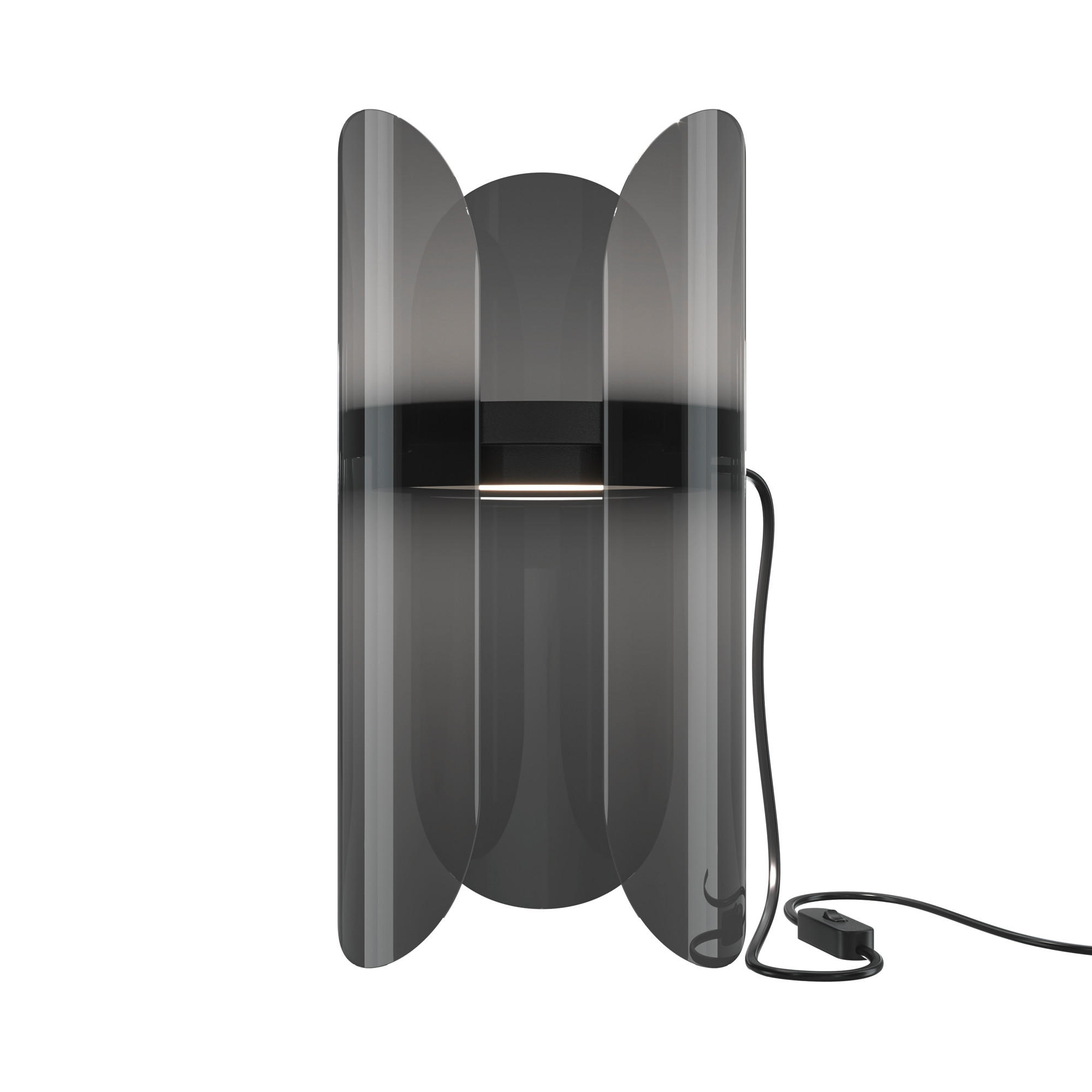 TISCHLEUCHTE Modern 15/30/15 cm   - Transparent/Schwarz, Trend, Kunststoff/Metall (15/30/15cm) - MAYTONI