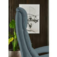 RELAXSESSEL in Leder Blaugrau  - Edelstahlfarben/Blaugrau, Design, Leder/Metall (76/119/86cm) - Dieter Knoll