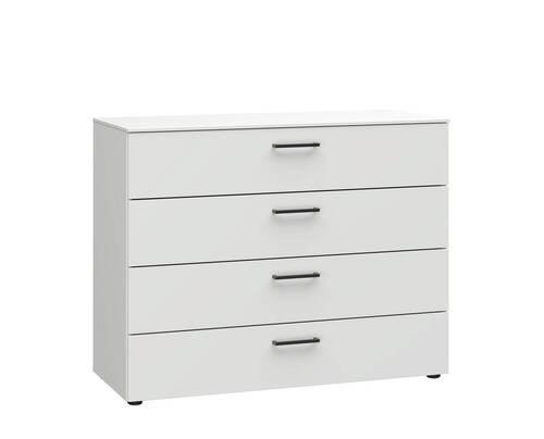 KOMMODE Primolar Garda  in 100/79/41 cm  - Schwarz/Weiß, Design, Holzwerkstoff/Kunststoff (100/79/41cm) - Xora
