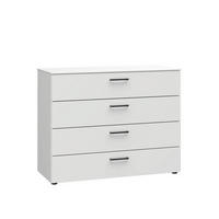 KOMMODE Primolar Garda  in 100/79/41 cm  - Schwarz/Weiß, Design, Holzwerkstoff/Kunststoff (100/79/41cm) - Xora