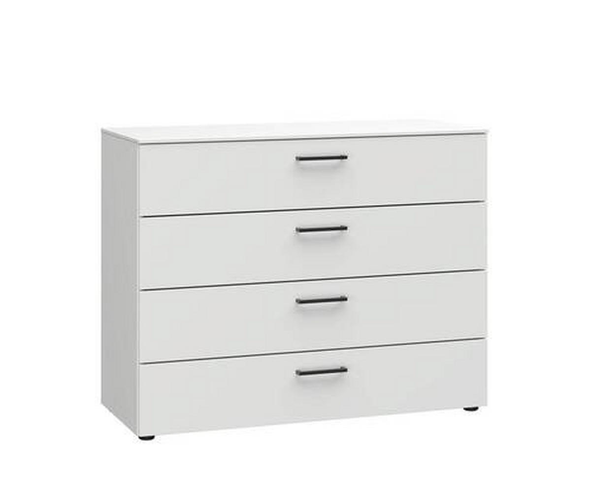 KOMMODE Primolar Garda  in 100/79/41 cm  - Schwarz/Weiß, Design, Holzwerkstoff/Kunststoff (100/79/41cm) - Xora
