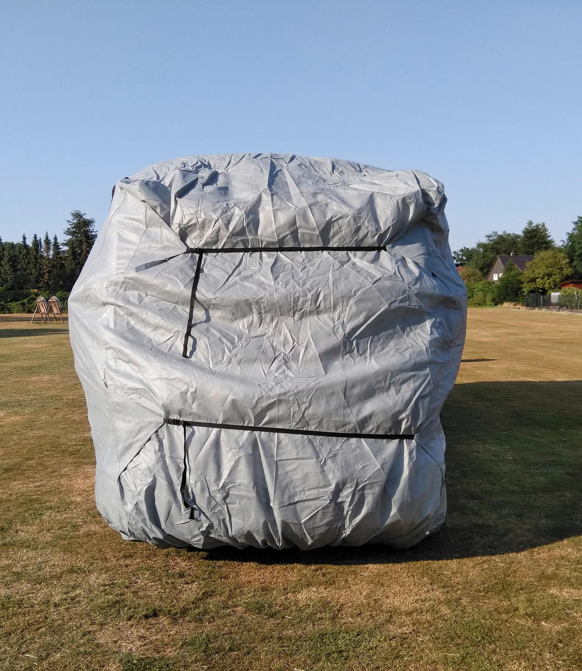ZAKRÝVACÍ PLACHTA   - šedá, Basics, plast (235/275/870cm)