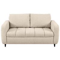 2-SITZER-SOFA Flachgewebe Naturfarben  - Schwarz/Naturfarben, MODERN, Holz/Textil (167/88/101cm) - Lomoco