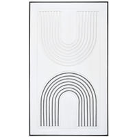 SLIKA NA PLATNU     70/120 cm       - bijela/siva, Design, drvo/tekstil (70/120cm) - Monee