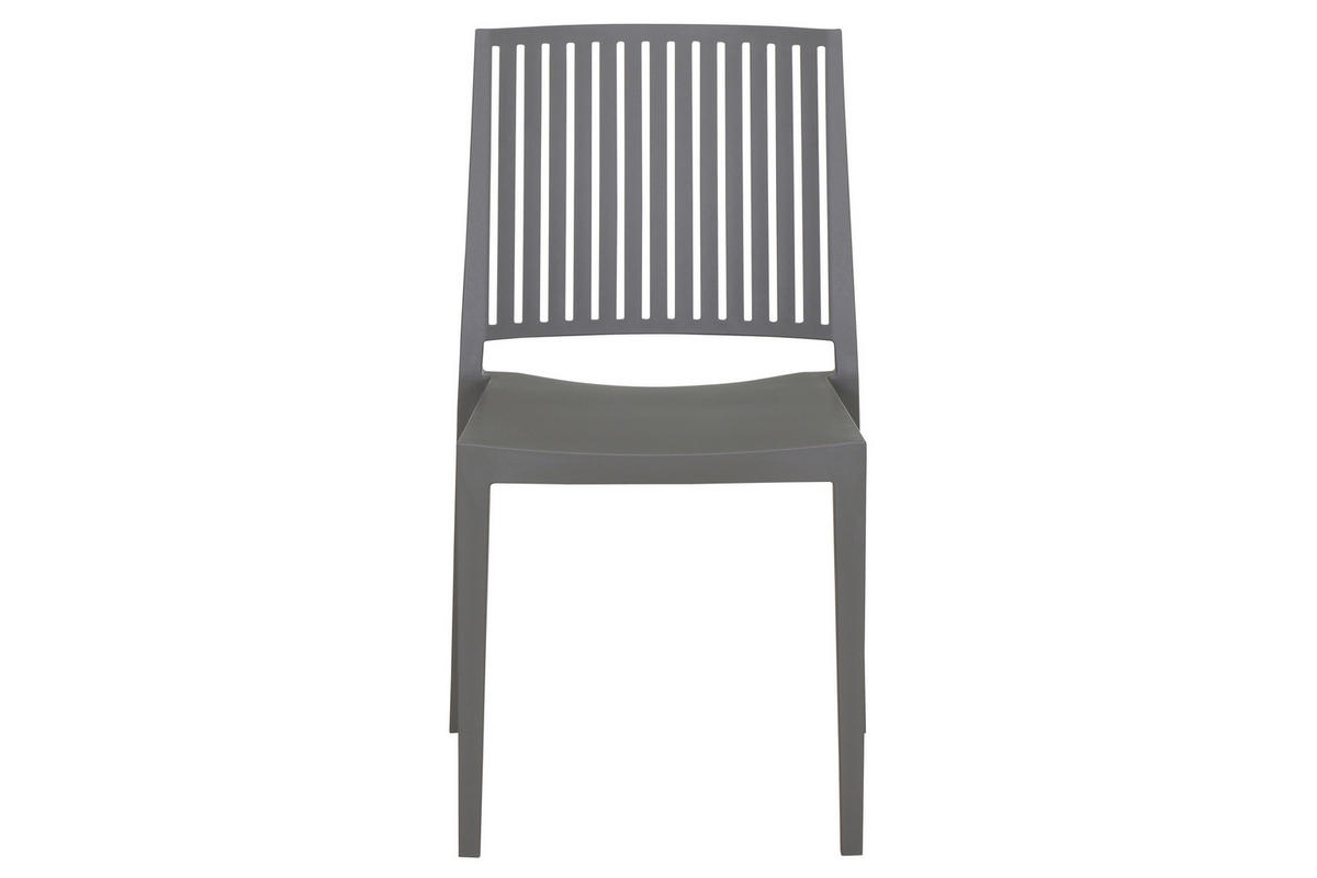 GARTENGARNITUR 3-teilig  - Grau, Basics, Holzwerkstoff/Kunststoff (65/80/65cm) - Siena Garden