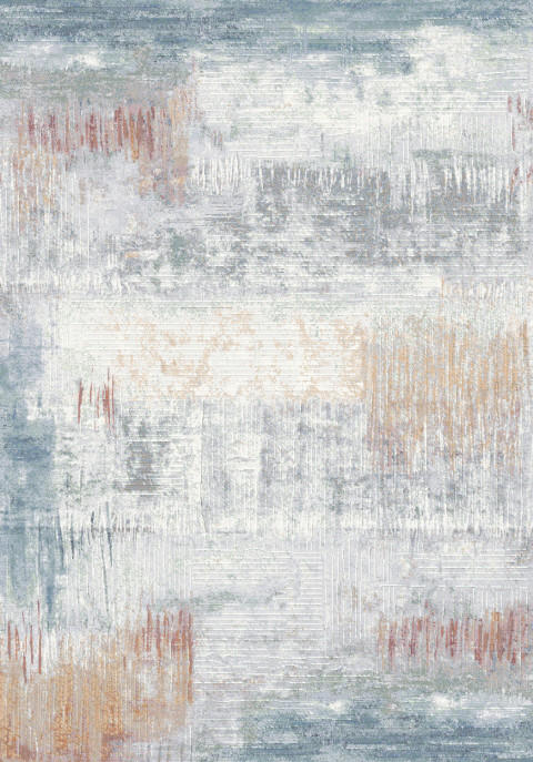 Novel Webteppich Catania Blau, Grau, Weiß 200x290 cm