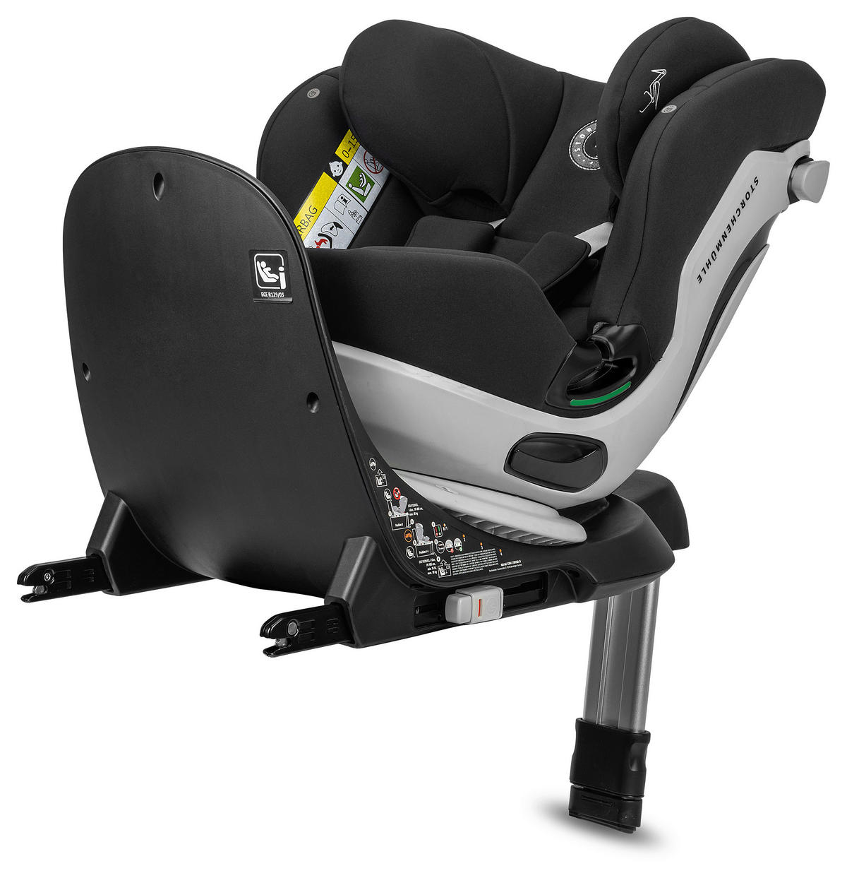 KINDERAUTOSITZ Niki Kid Onyx   - Schwarz, Basics, Textil (45/59/53,5cm) - Storchenmühle