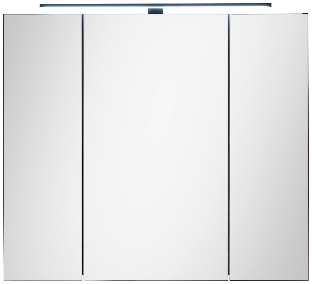 SPIEGELSCHRANK 80/70/23 cm  - Kaschmir/Schwarz, Basics, Glas/Holzwerkstoff (80/70/23cm) - MID.YOU