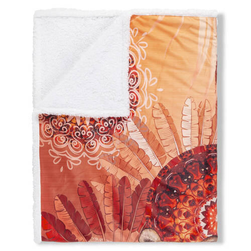 PLAID 130/160 cm  - Rot/Terracotta, Trend, Textil (130/160cm)