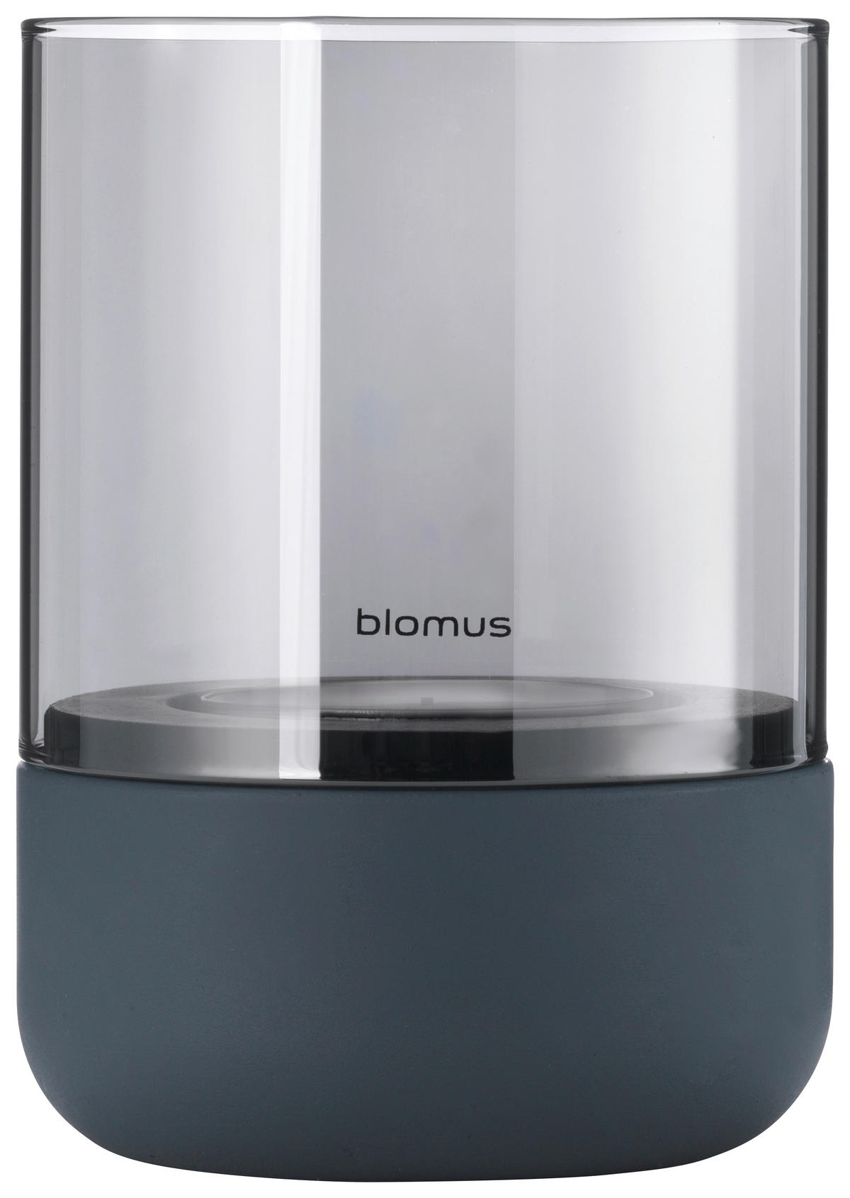 WINDLICHT  - Dunkelgrau, Design, Glas (10/14cm) - Blomus