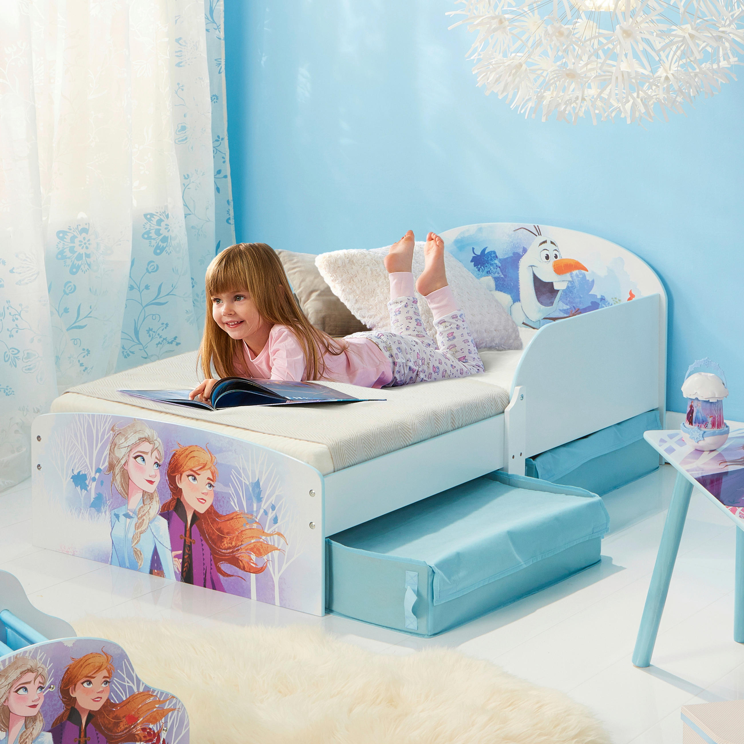 KINDER-/JUNIORBETT Frozen 70/135 cm Multicolor Multicolor - Multicolor, MODERN, Holzwerkstoff/Textil (70/135cm) - Disney