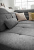 ECKSOFA Anthrazit Webstoff  - Anthrazit/Schwarz, KONVENTIONELL, Textil/Metall (220/314cm) - SetOne by Musterring