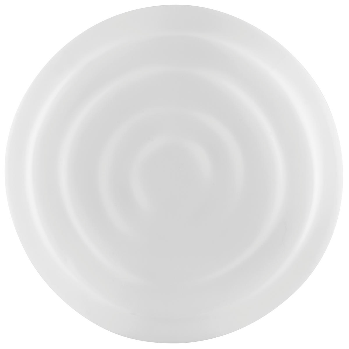 DECKENLEUCHTE Sand 40/13 cm   - Weiß, Design, Glas/Metall (40/13cm) - Brilliant