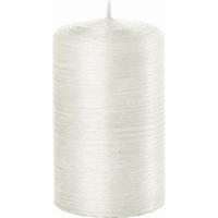 STUMPENKERZE 7/14 cm  - Weiss/Perlmutt, Basics, Naturmaterialien (7/14cm)