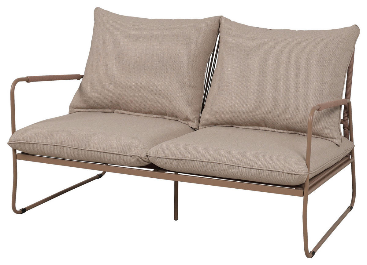 GARTENSET Webstoff Eisen  - Beige/Naturfarben, Design, Textil/Metall - Ambia Garden