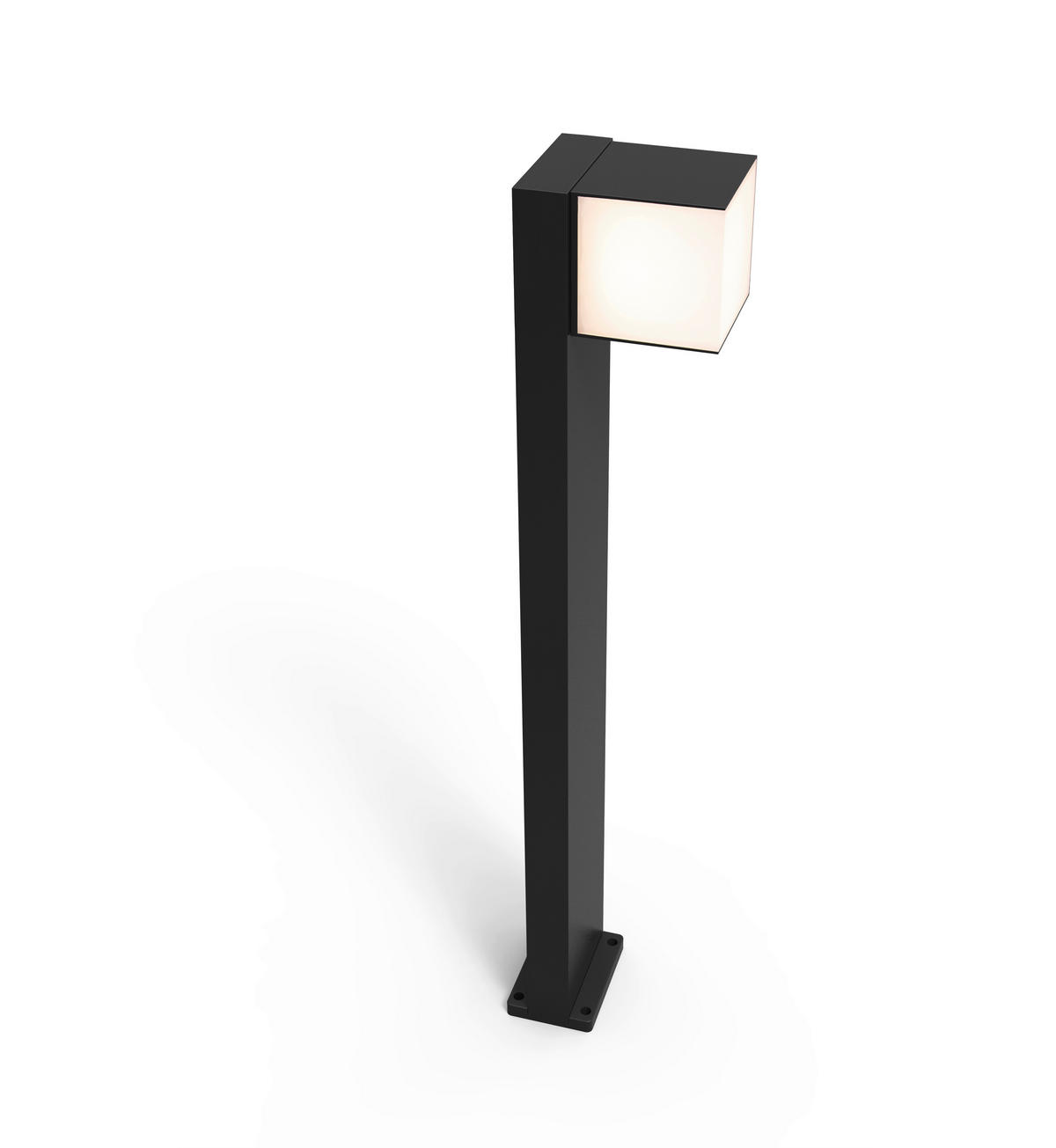 WEGELEUCHTE CUBA   - Anthrazit/Weiß, Basics, Kunststoff/Metall (75/11/13,7cm)