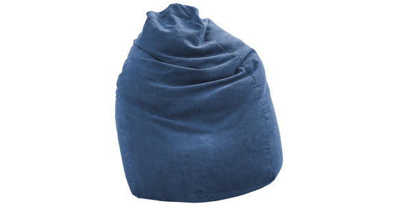 SITZSACK Webstoff 220 L - Blau, KONVENTIONELL, Textil (65/95/75cm) - Xora