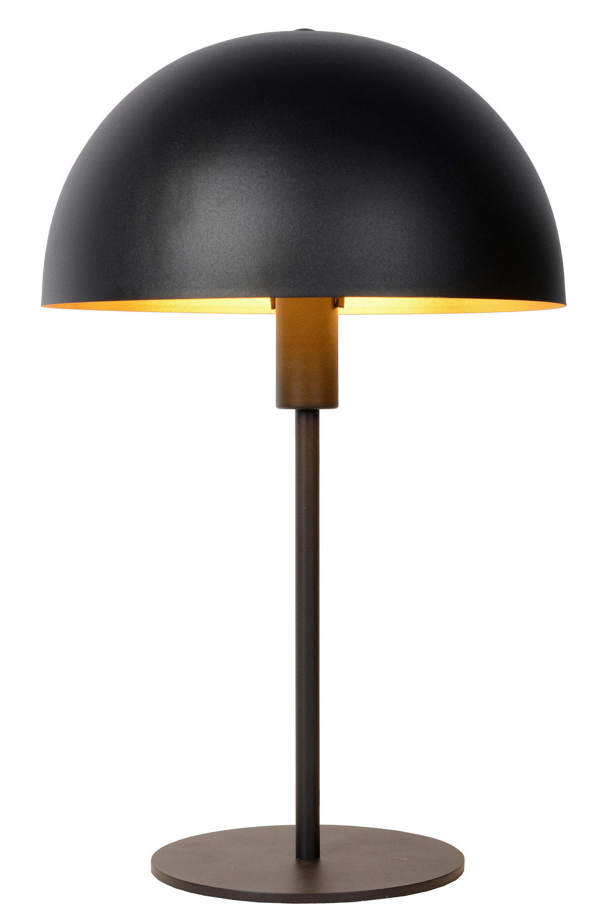 TISCHLEUCHTE - Messingfarben/Schwarz, Design, Metall (25/40cm) - Lucide