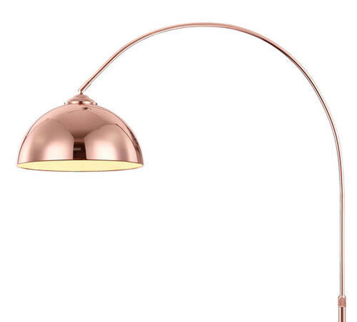 BOGENLEUCHTE 92/30/196 cm    - Kupferfarben, Design, Kunststoff/Metall (92/30/196cm) - Globo