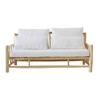 LOUNGESOFA  - Naturfarben/Weiß, Design, Holz/Textil (108/80/90cm) - Livetastic