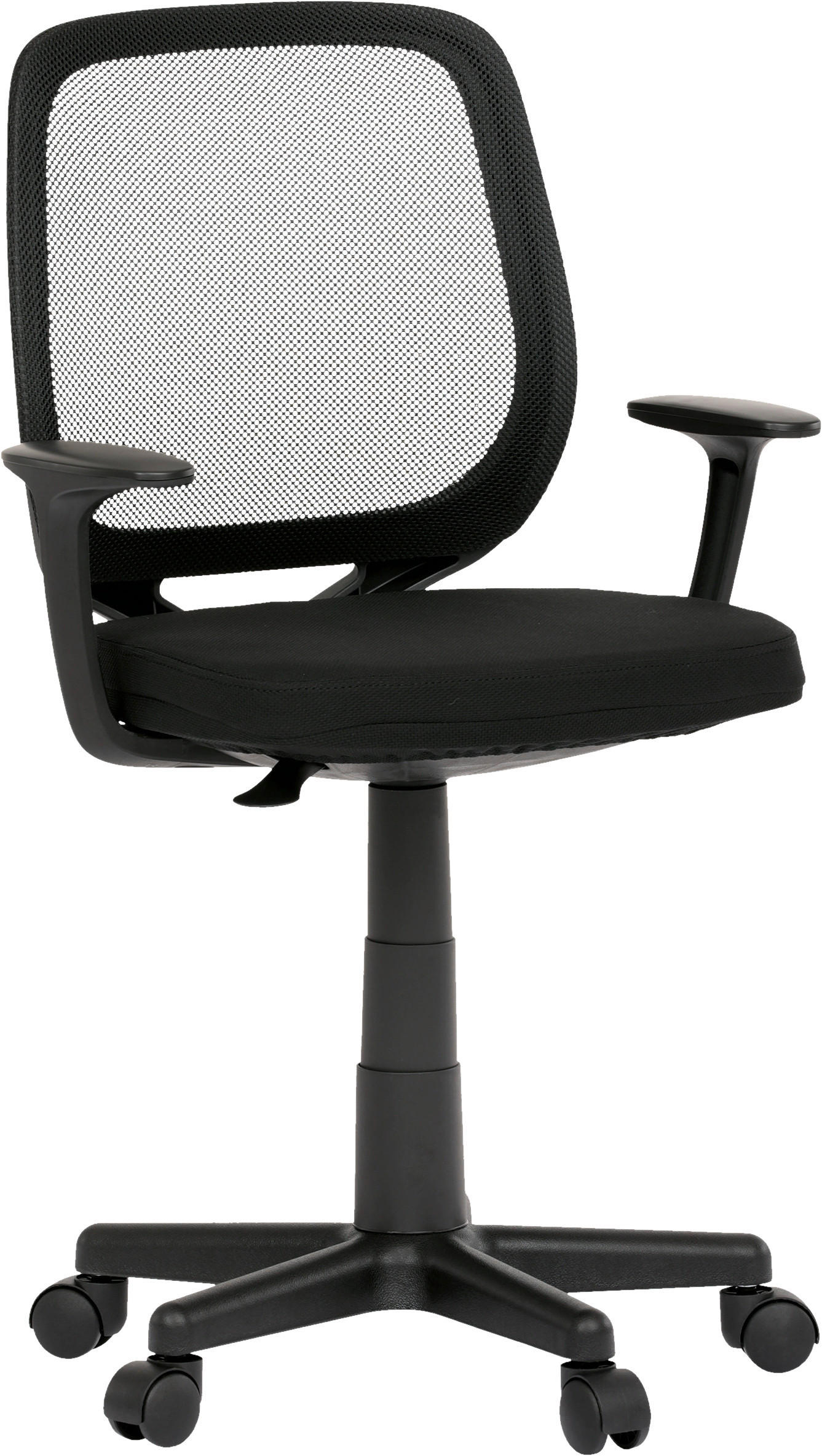 KANCELÁŘSKÉ KŘESLO, síťovina, černá - černá, Moderní, textil/plast (50/77-89/49cm) - Xora