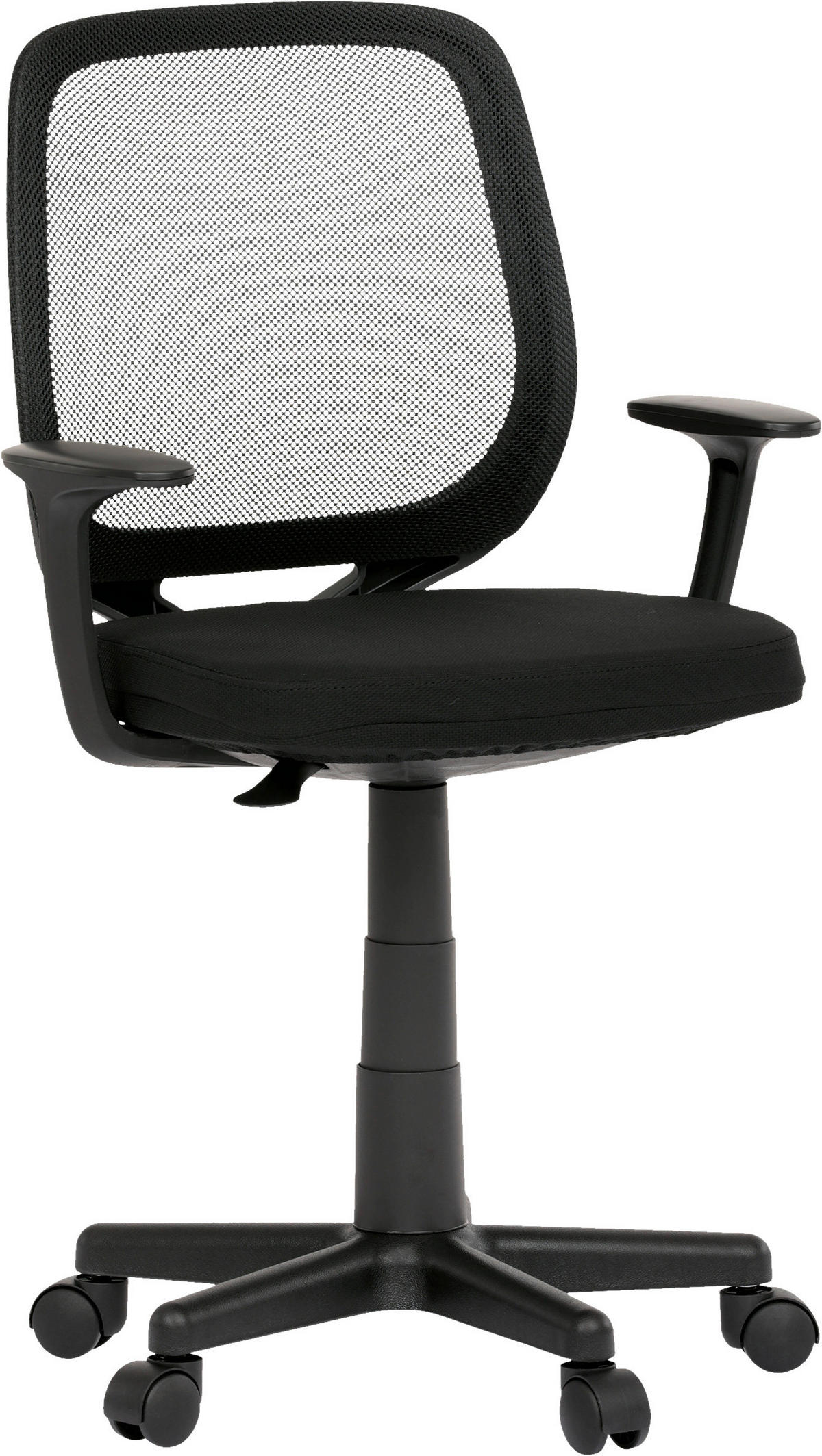 KANCELÁRSKE KRESLO, sieťovina, čierna - čierna, Modern, textil/plast (50/77-89/49cm) - Xora