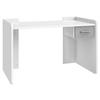 SCHREIBTISCH 124/70/77 cm  in Grau, Weiß  - Alufarben/Weiß, KONVENTIONELL, Holzwerkstoff/Kunststoff (124/70/77cm) - Boxxx