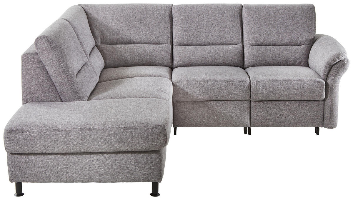 HÖRNSOFFA i flatväv grå  - svart/grå, Modern, metall/textil (203/227cm) - Beldomo System