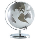 GLOBUS  - Grau, Design, Glas/Metall (21/29/22cm) - Ambia Home