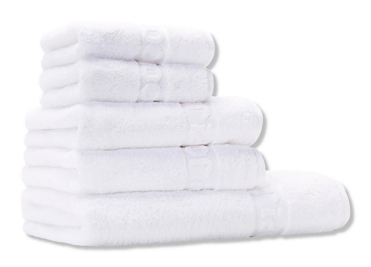 FROTTIERSET JOOP! Studio Colours Weiß 5-teilig  - Weiß, Basics, Textil - Joop!