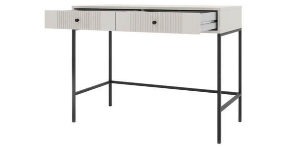 SCHMINKTISCH Kaschmir - Kaschmir/Schwarz, Design, Holzwerkstoff/Metall (104,2/50/79cm) - Xora