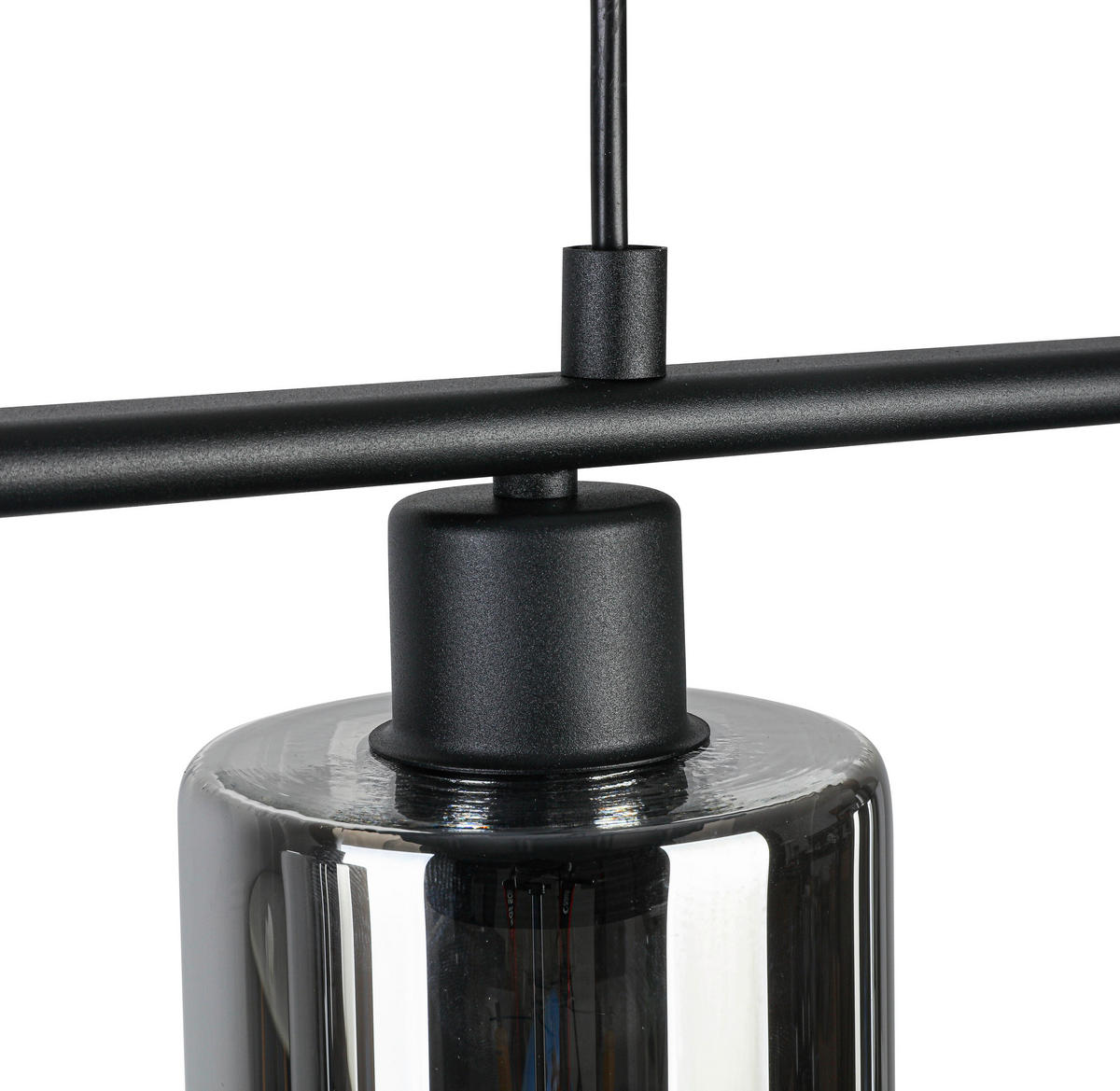 VISEČA SVETILKA     78/11/110 cm        4 x 25 W E27 - črna, Konvencionalno, kovina/umetna masa (78/11/110cm) - Novel