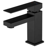 WASCHTISCHARMATUR 5/16,3/15,5 cm  - Schwarz, MODERN, Metall (5/16,3/15,5cm)