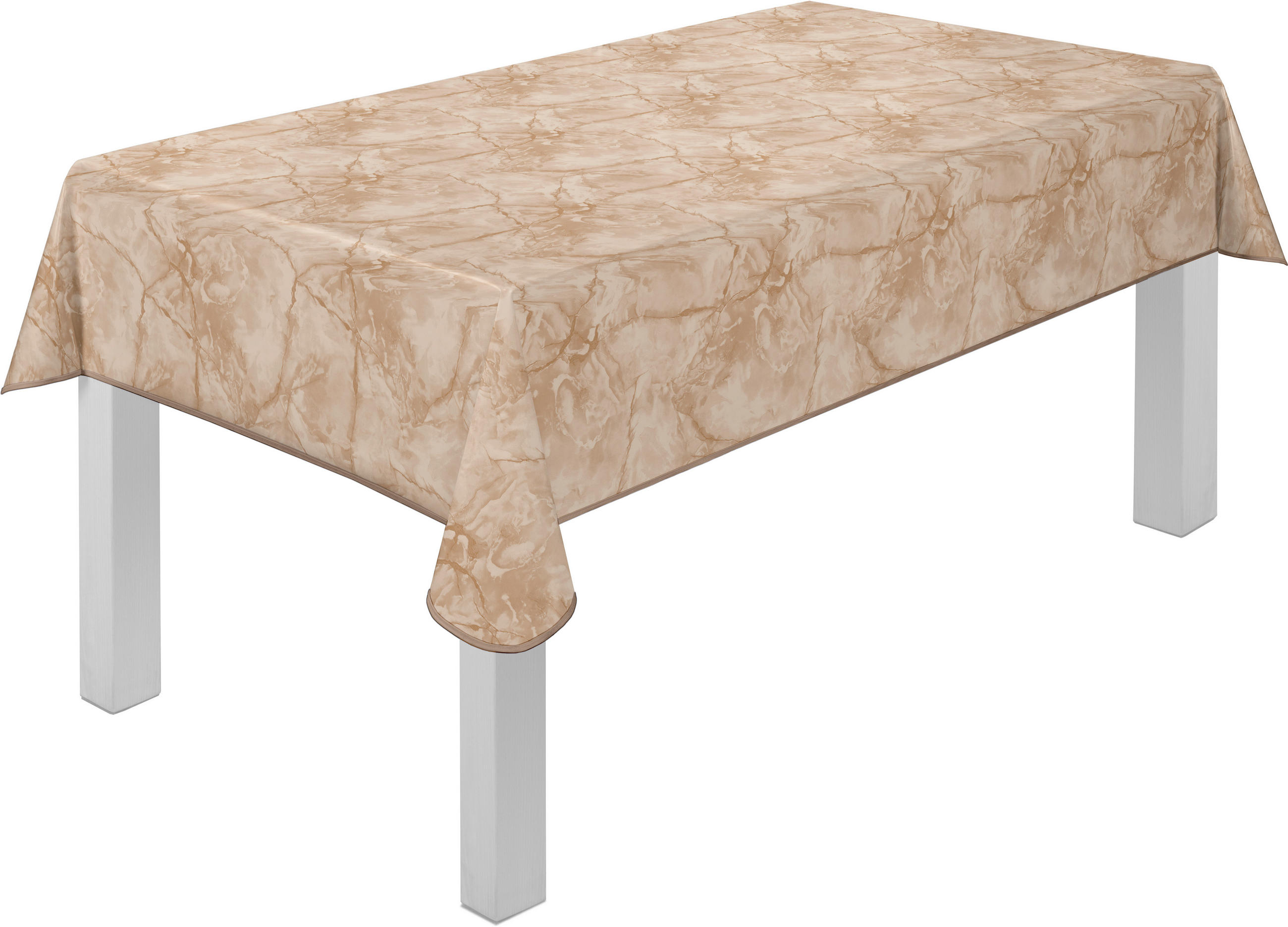 TISCHDECKE MILANO 130/160 cm  - Beige, KONVENTIONELL, Textil (130/160cm) - Peyer Syntex
