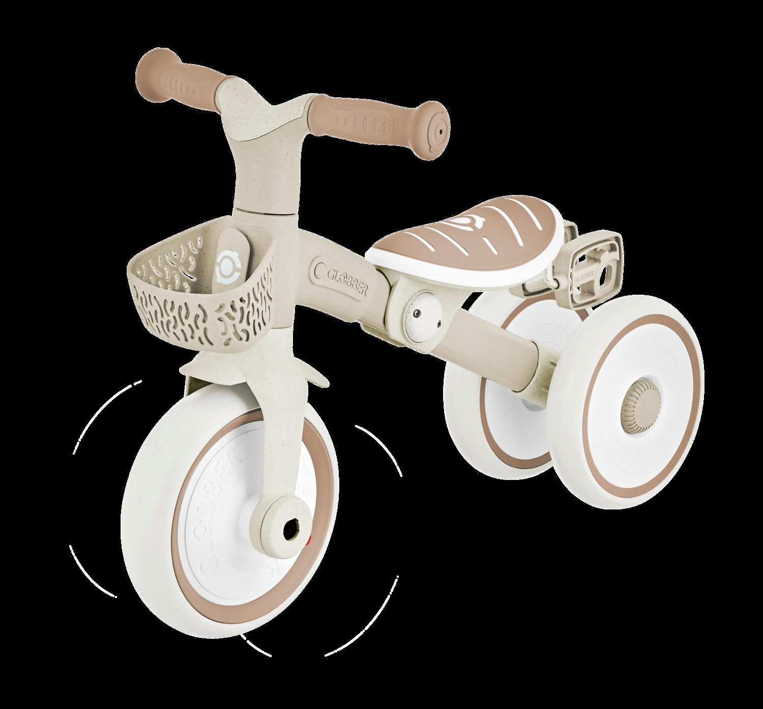 DREIRAD LEARNING TRIKE 2in1 PLUS ECO  - Taupe, Basics, Kunststoff (58,9/41,0/42,7cm) - GLOBBER