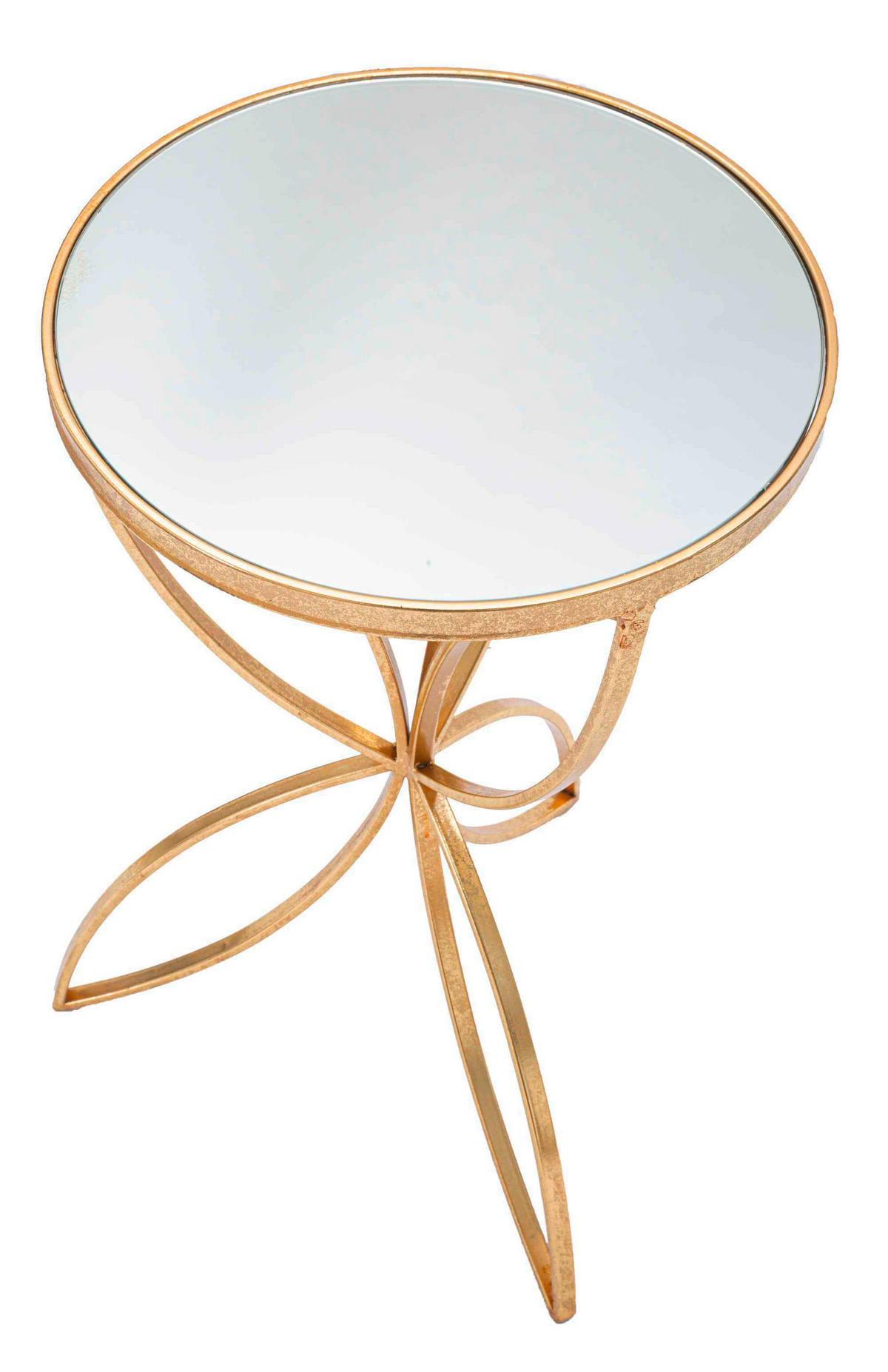 COUCHTISCH - Goldfarben/Weiß, Basics, Glas/Metall (60/35/35cm)