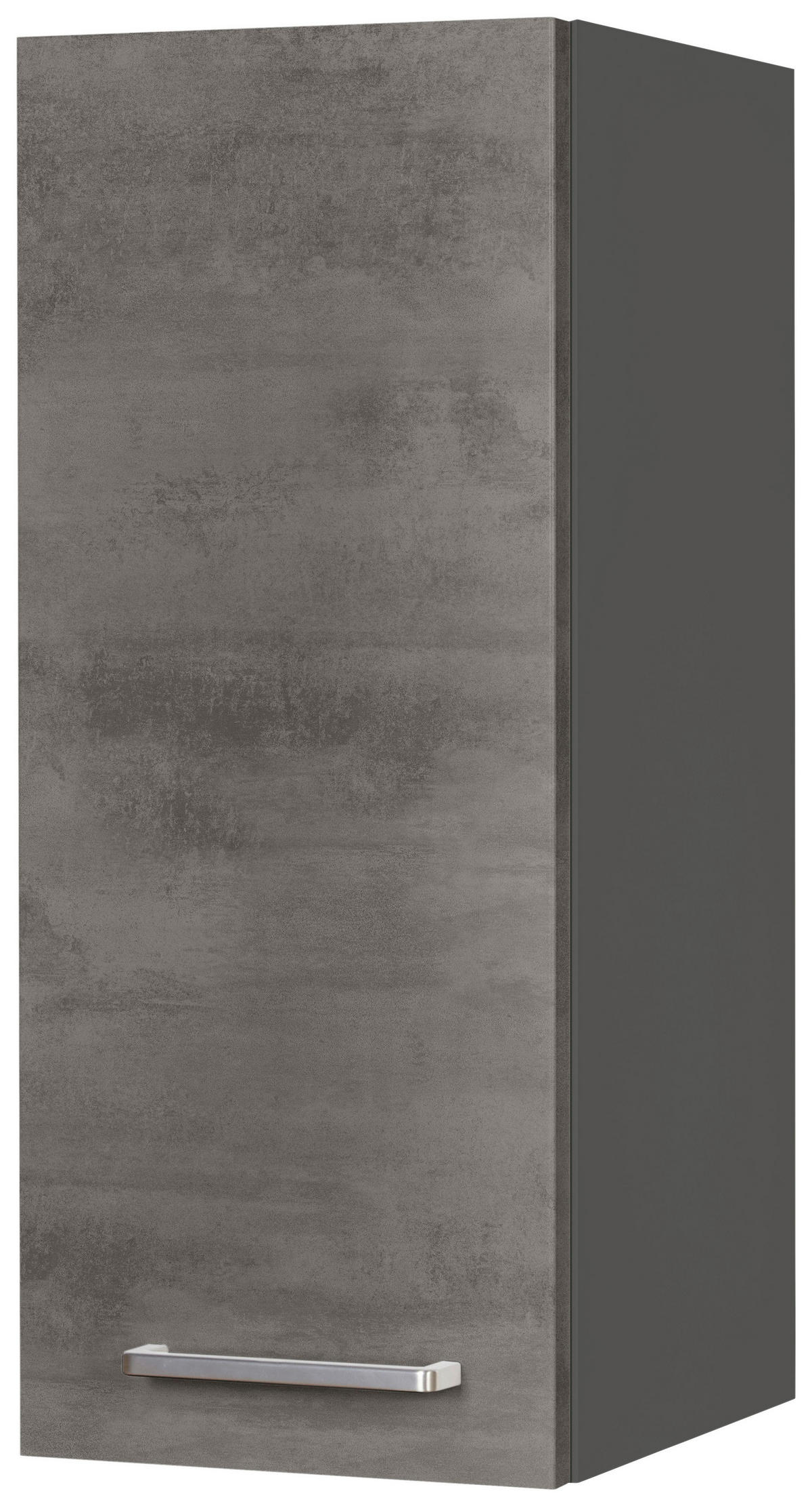 KÜCHENOBERSCHRANK 30/72/35 cm  in Schieferfarben  - Schieferfarben/Edelstahlfarben, MODERN, Holzwerkstoff/Metall (30/72/35cm) - Nobilia