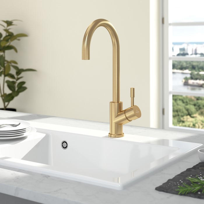 KÜCHENARMATUR - Goldfarben, Basics, Metall (4,5/40,5/21,5cm) - Villeroy & Boch