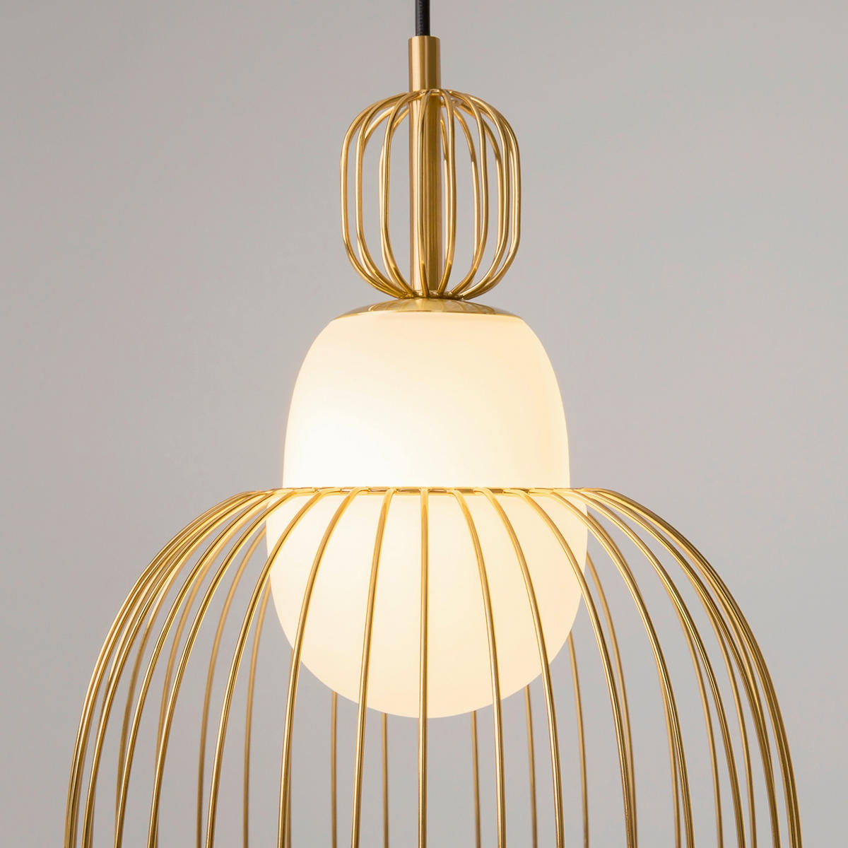 PENDELLAMPA Levitation 25.8/348 cm  - mässingsfärgad, Design, metall (25.8/348cm) - MAYTONI
