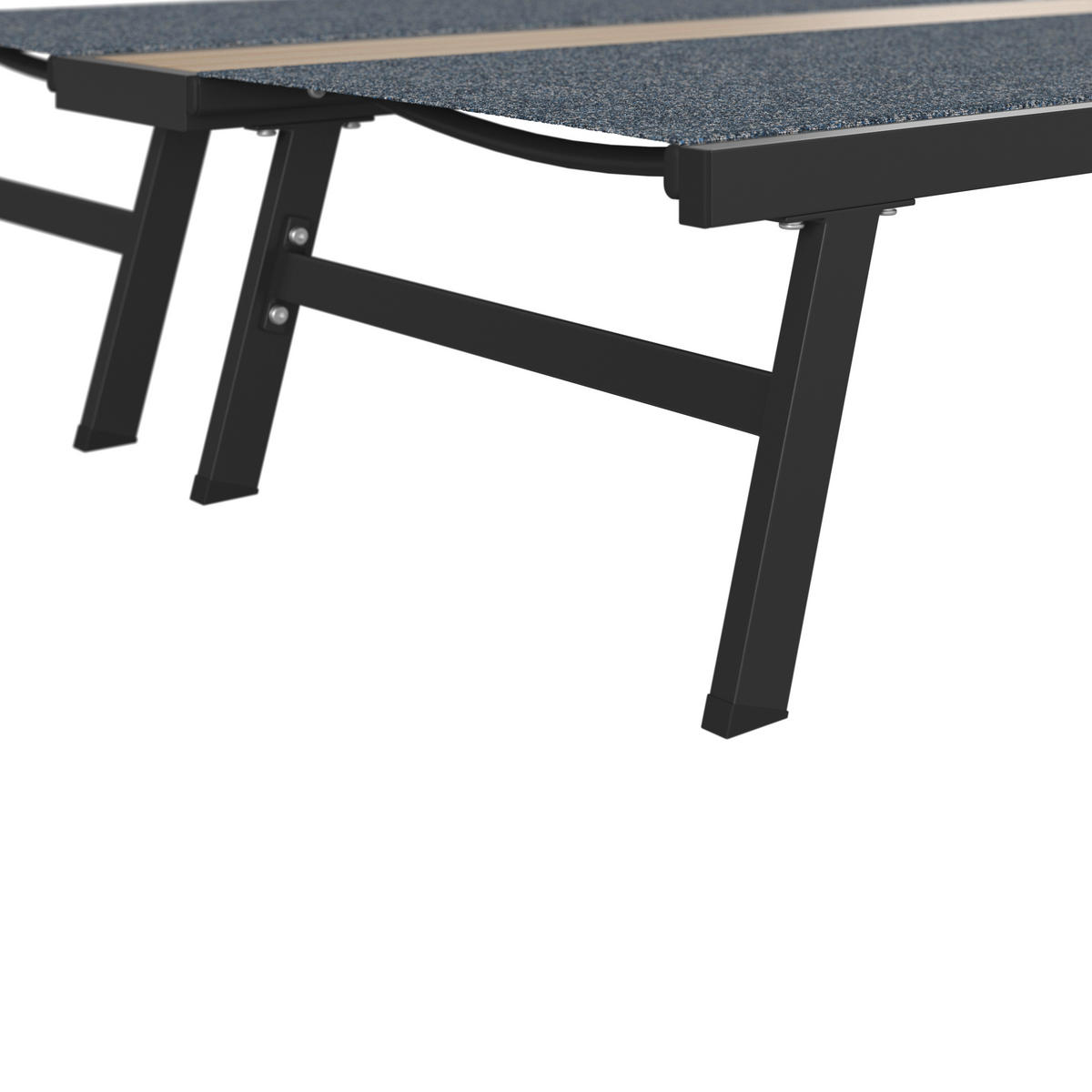SONNENLIEGE 126/94/195 cm  - Dunkelgrau/Naturfarben, MODERN, Kunststoff/Textil (126/94/195cm) - Ambia Garden