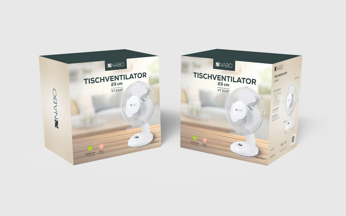 TISCHVENTILATOR - (27/37/21cm) - Nabo