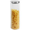 VORRATSDOSE 2 l  - Klar/Edelstahlfarben, Basics, Glas/Metall (9,5/31cm) - Homeware Profession.