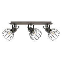 STRAHLER   - Silberfarben/Braun, Design, Holz/Metall (9/57,5cm) - Eglo